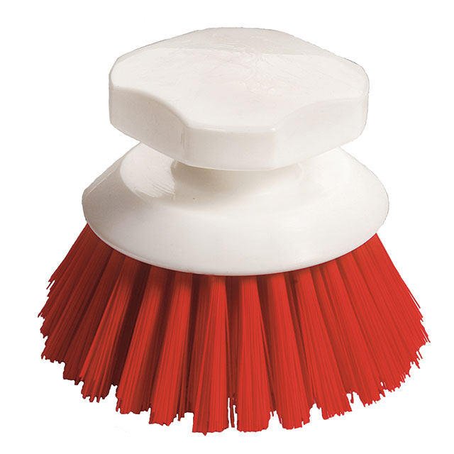 Handskurborstar rund röd