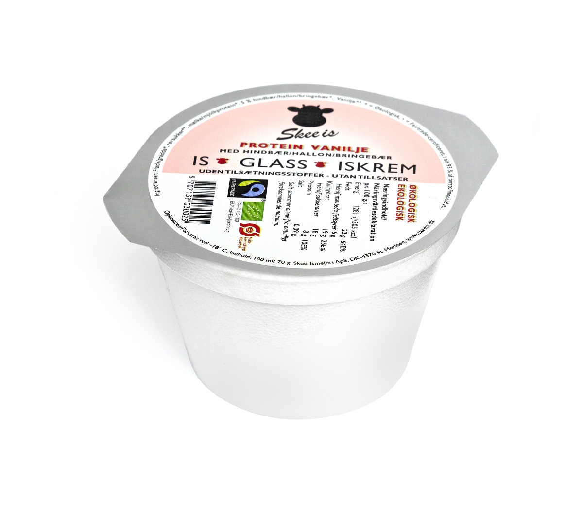 Glassbägare Protein Vanilj Hallon EKO