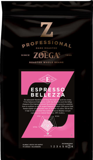Espresso Hela Bönor Bellezza