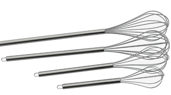 Ballongvisp rostfri 80cm