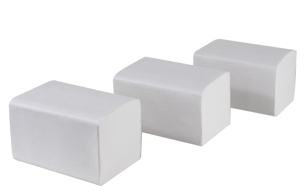 Dispenserservett N4 2-lag One by One Vit