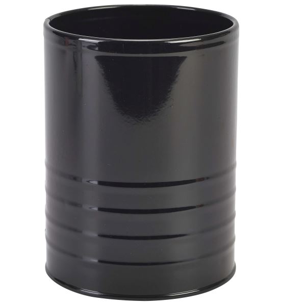 Konservburk galvat stål Ø11 cm h14 cm svart