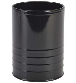 Konservburk galvat stål Ø11 cm h14 cm svart