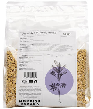 Lupinböna Mirabor Skalad KRAV