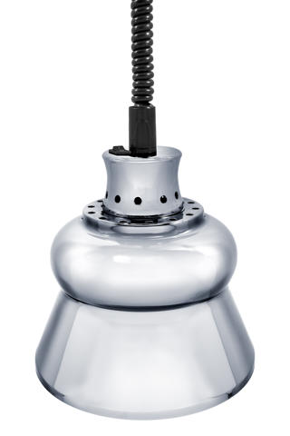 Värmelampa silverfärgad