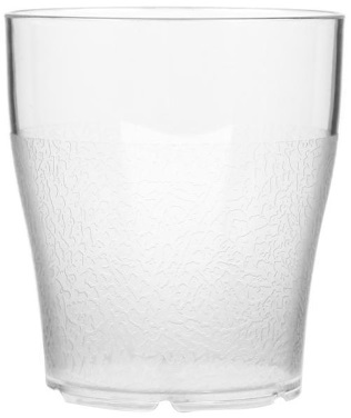 Glas plast stapelbar PET 24 cl