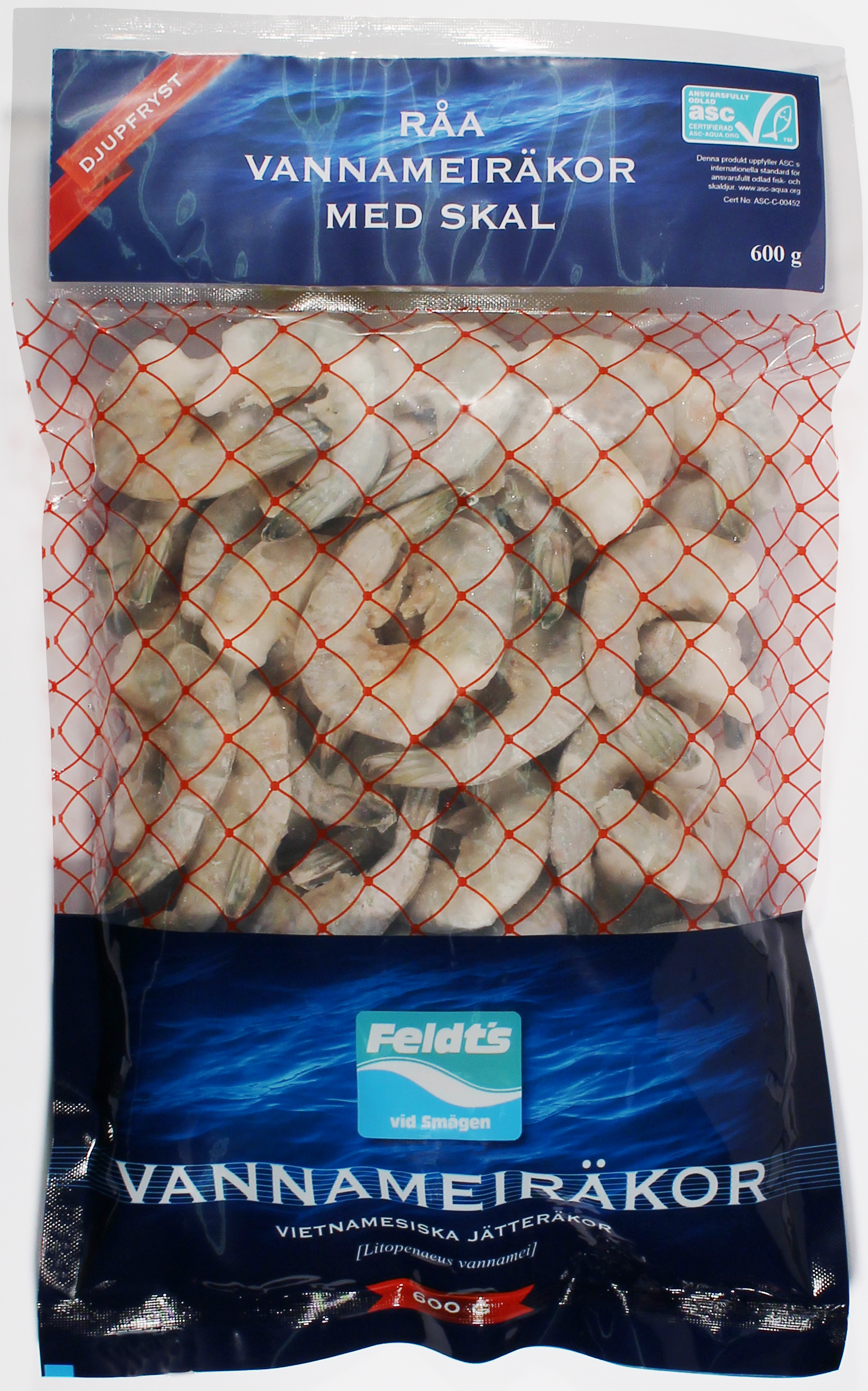 Vannameiräkor Råa 26-30 HLSO, IQF, ASC