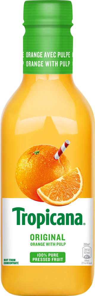 Apelsinjuice med fruktkött PET