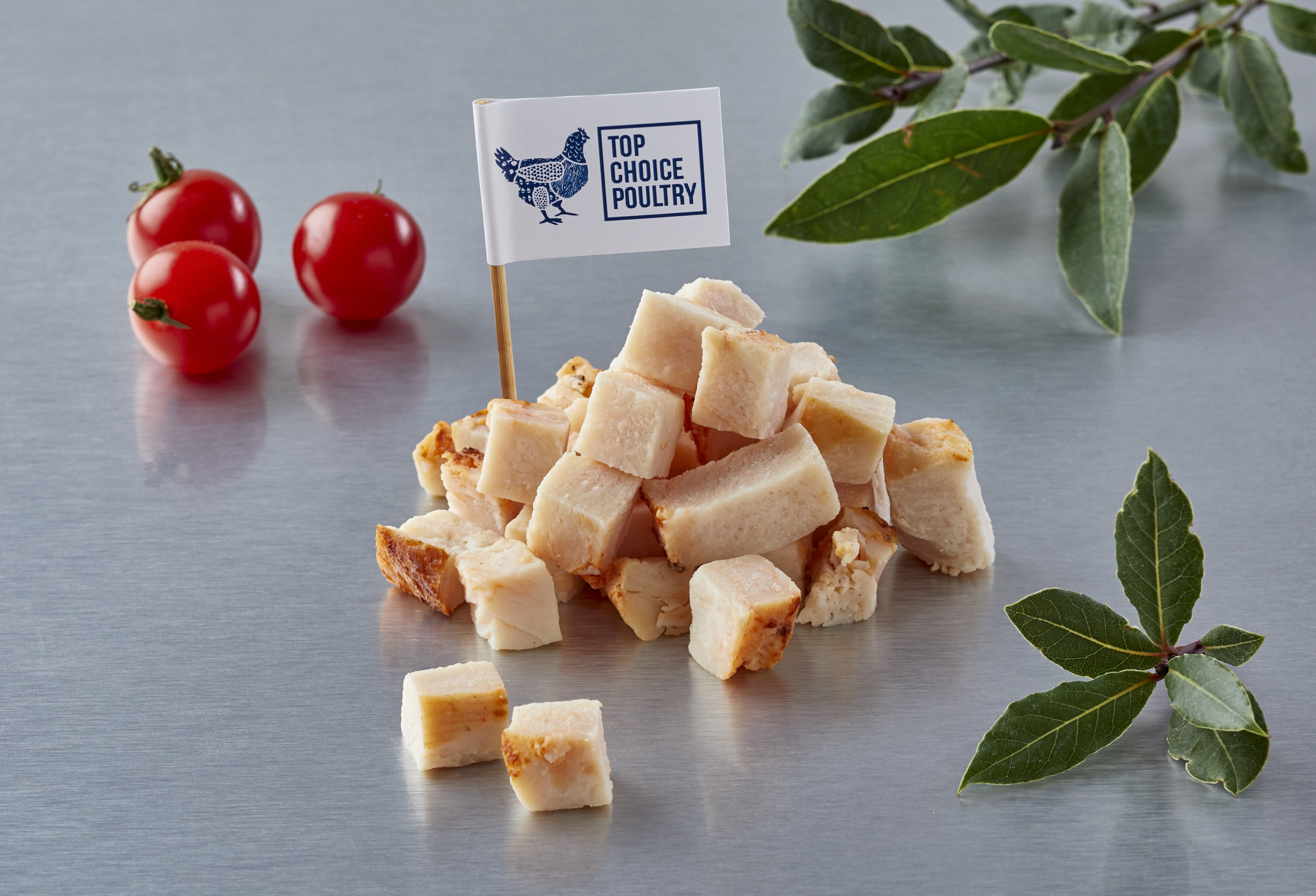 Salladskyckling Grillad Kryddad Tärnad 16x16mm