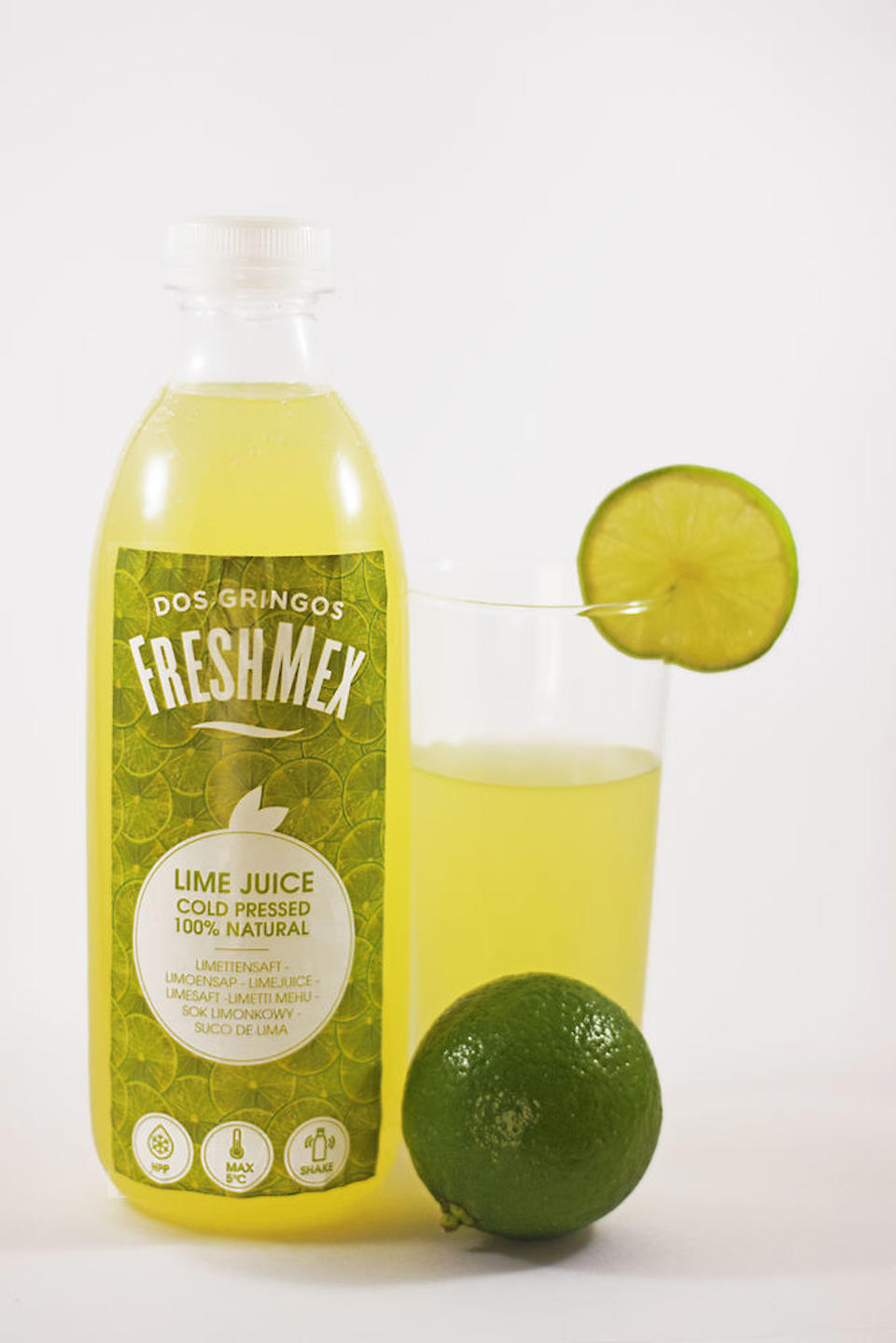 Juice lime kallpres PET