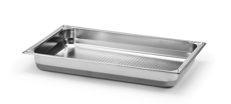 Kantin perforerad rostfri GN 1/1x65