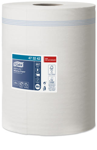 Avtorkningspapper M4 Reflex centrummatad 1-lag
19,8cmx300m vit