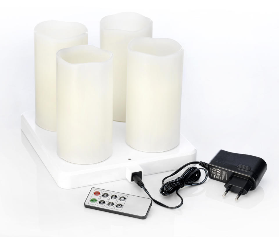 Ledblockljus 220x75 vit