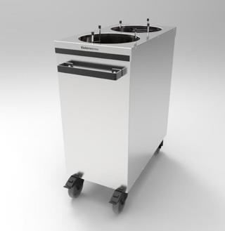 Tallriksdispenser utan värme 2x70 tallrikar
Ø15-28cm