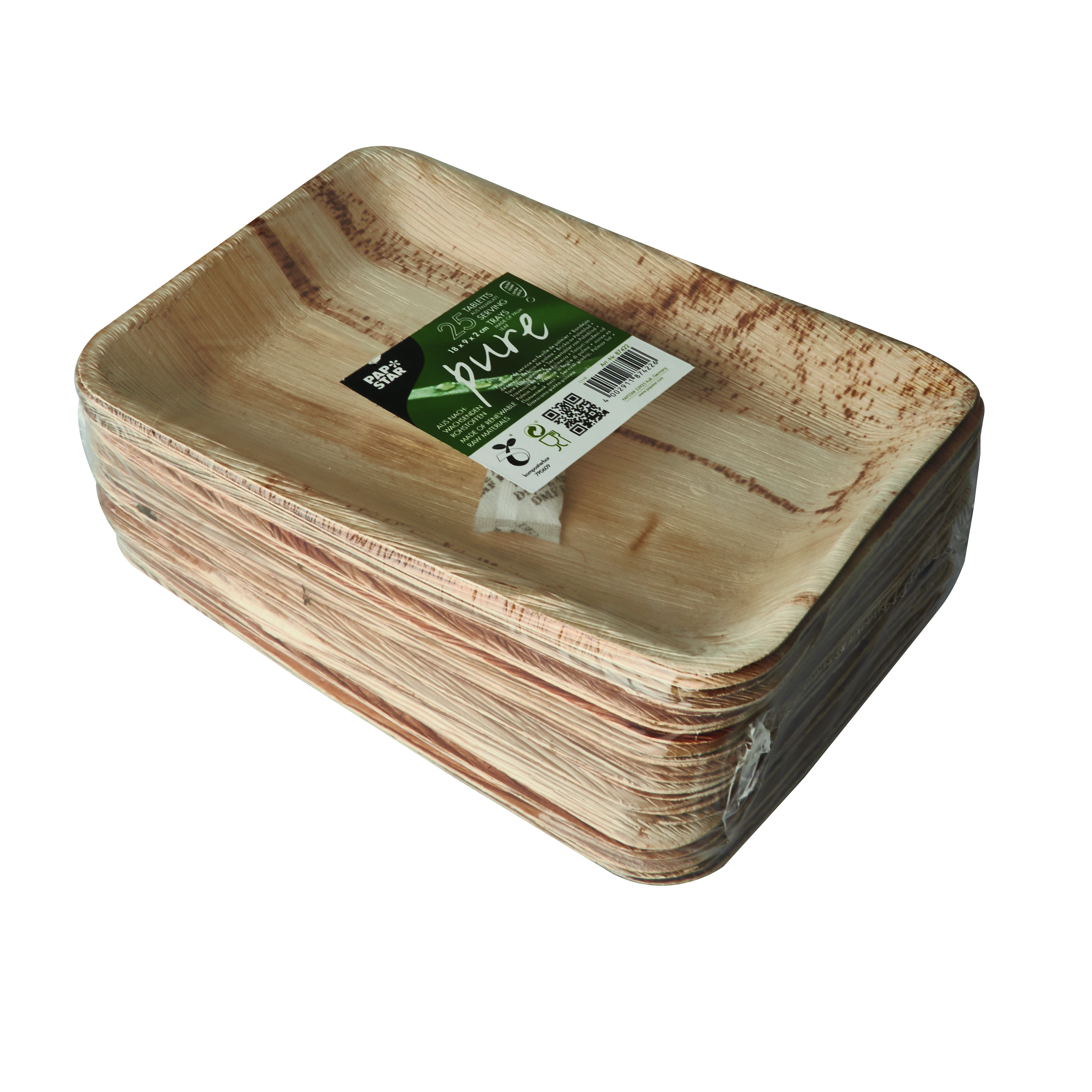 Bricka Palmblad 24x16,5x2cm Pure