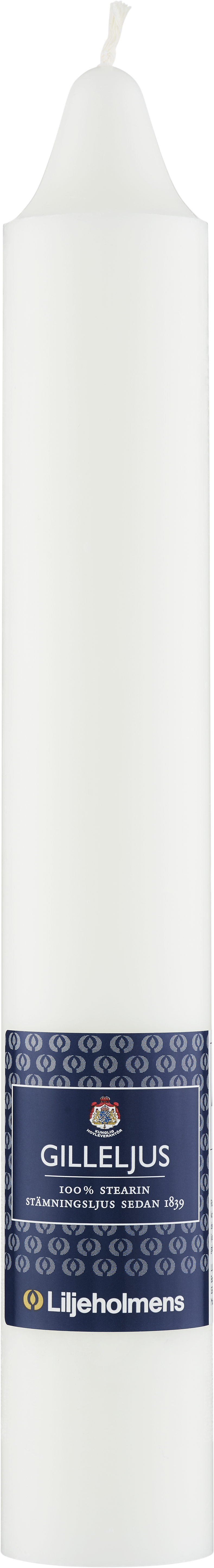 Gilleljus Stearin 35x5cm Vit