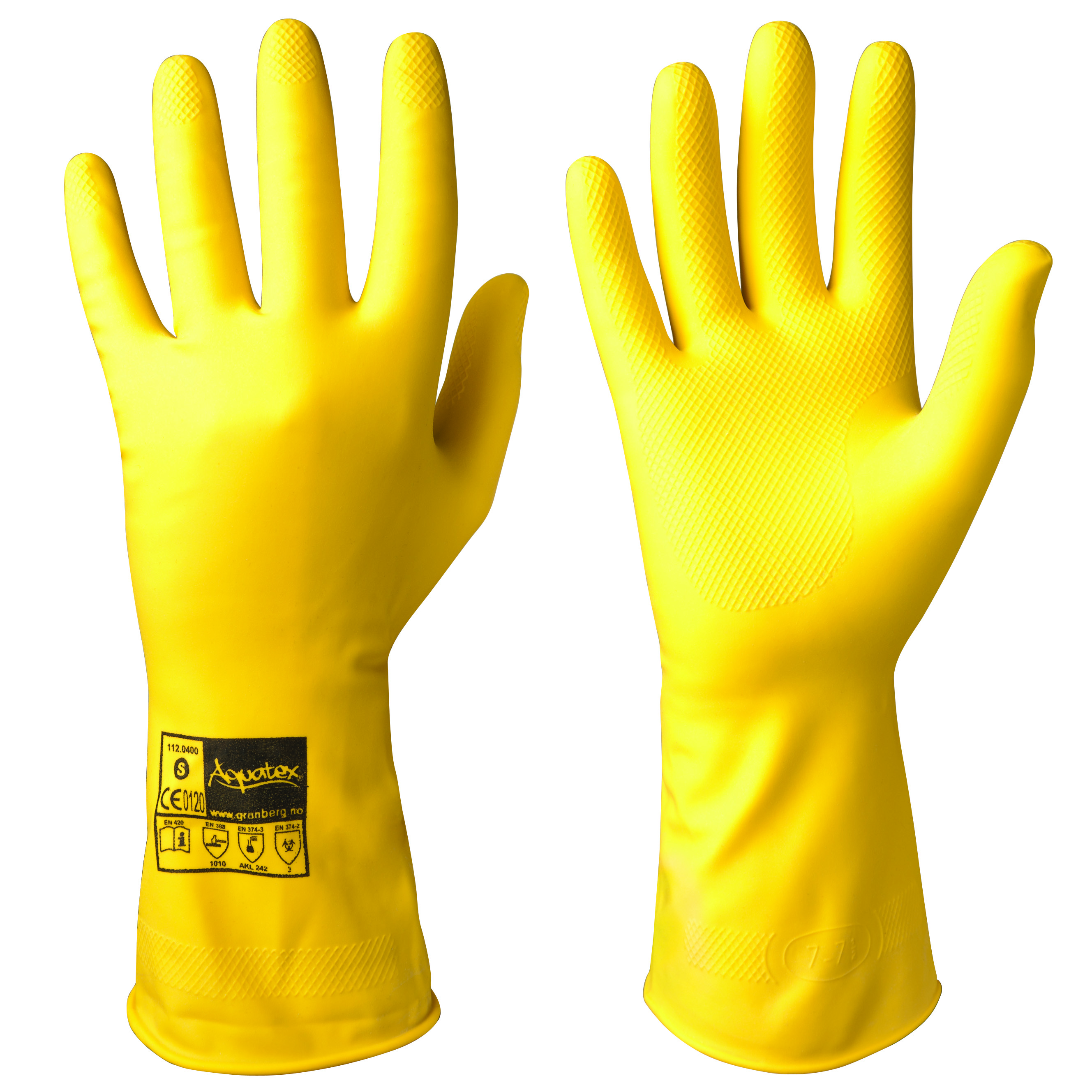 Latexhandskar Kemikalieresistenta Gul M