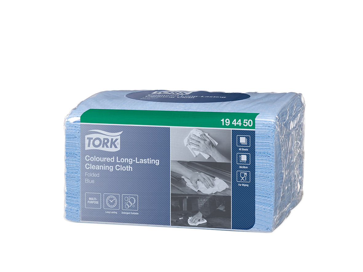 Rengöringsduk  W8 Premium Färgkodad Blå 40-pack