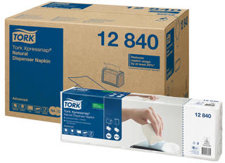 Dispenserservett N4 Advanced 1/4-vikt 1-lag
21,3x33cm natur