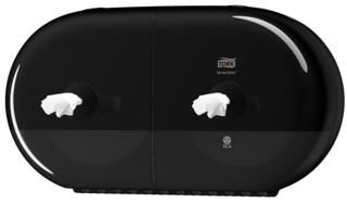 Dispenser T9 toalettpapper SmartOne Mini Twin
22,1x39,8x15,6mm svart