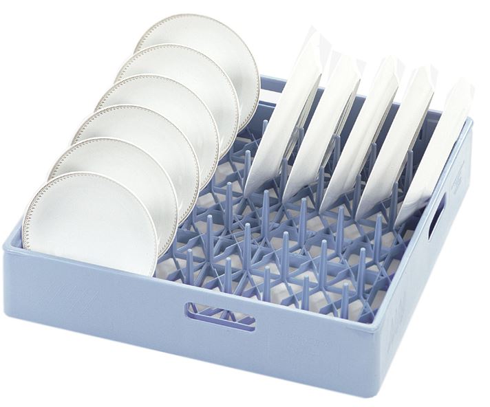 Tallrikskorg 50x50 cm blå för fat & djup tallrik