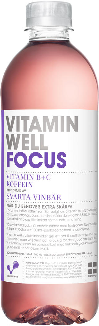 Vitamin Well Focus Svartavinbär PET