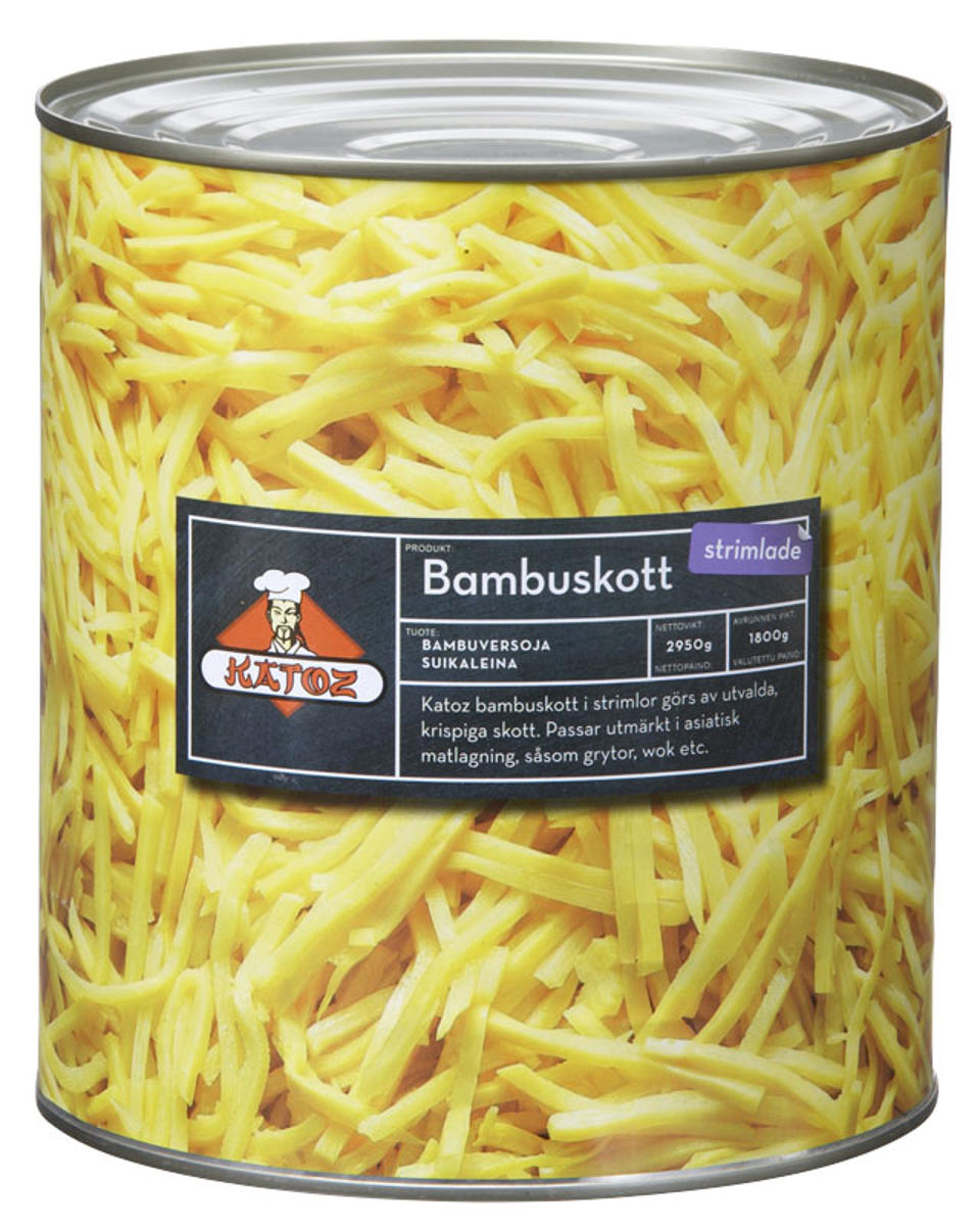 Bambuskott strimlad