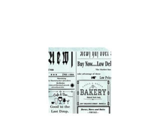 Hamburgerficka Smörpapper Deli News 15x15,5cm
