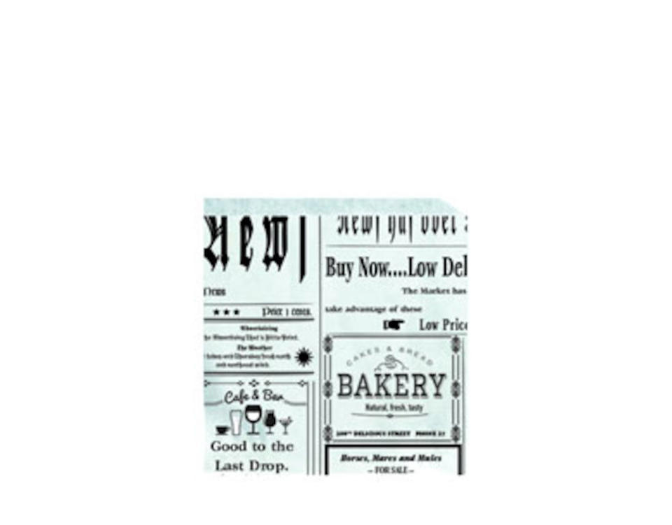Hamburgerficka Smörpapper Deli News 15x15,5cm