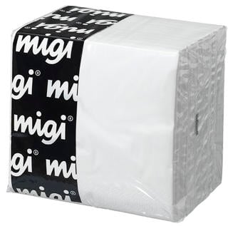 Servett 1/4-vikt 3-lag 24x24cm Vit