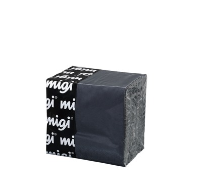 Servett 1/4-vikt 3-lag 33x33cm Svart