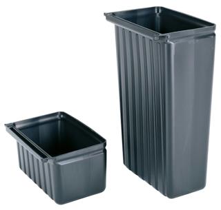 Avfallskorg plast (PP) Svart till Rullvagn
33x24x56cm