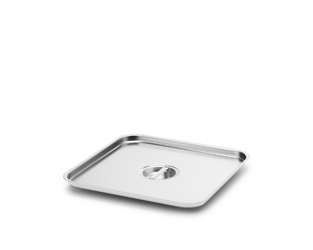 Lock med handtag rostfri GN 2/3