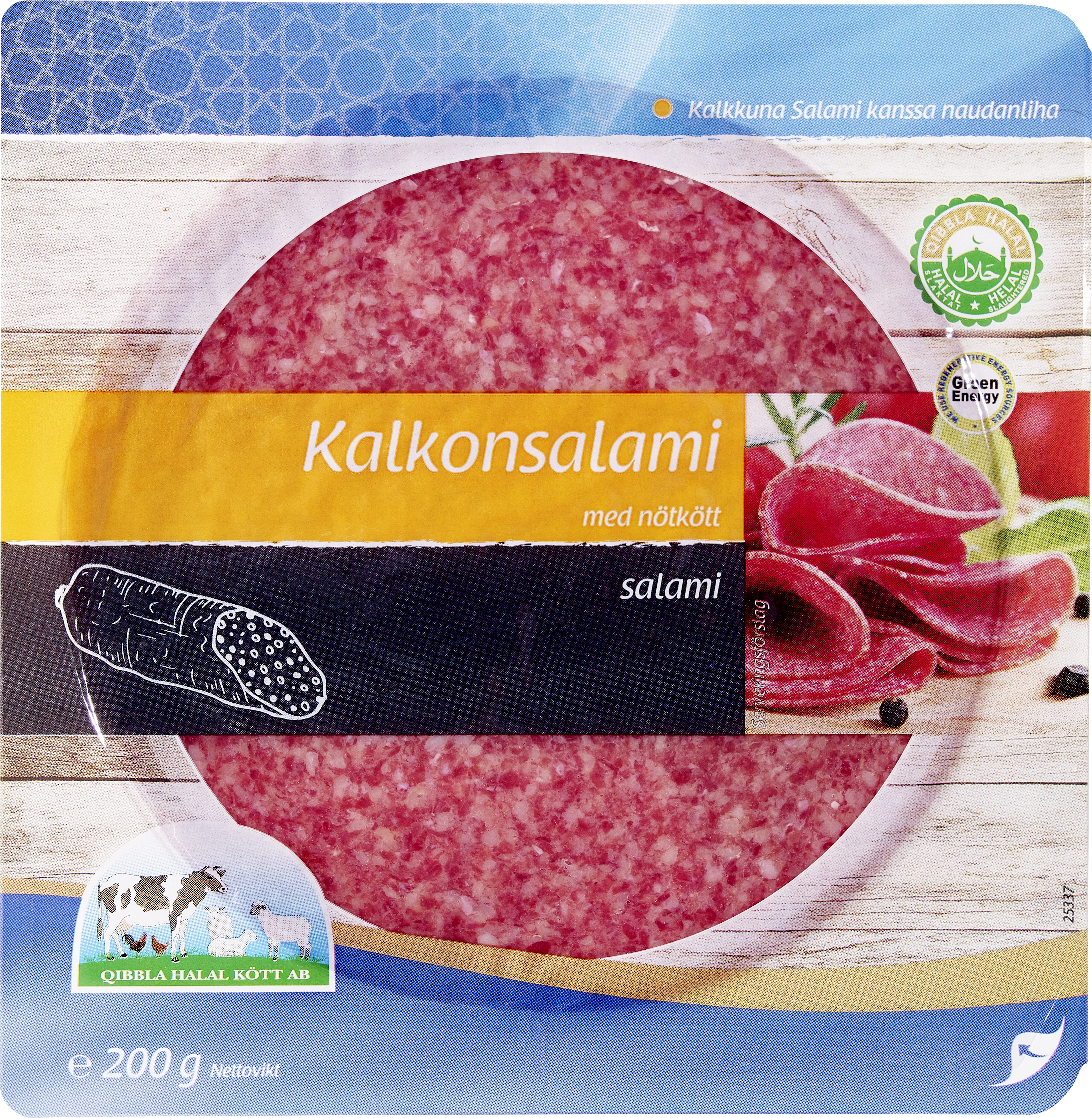 Kalkonsalami Skivad