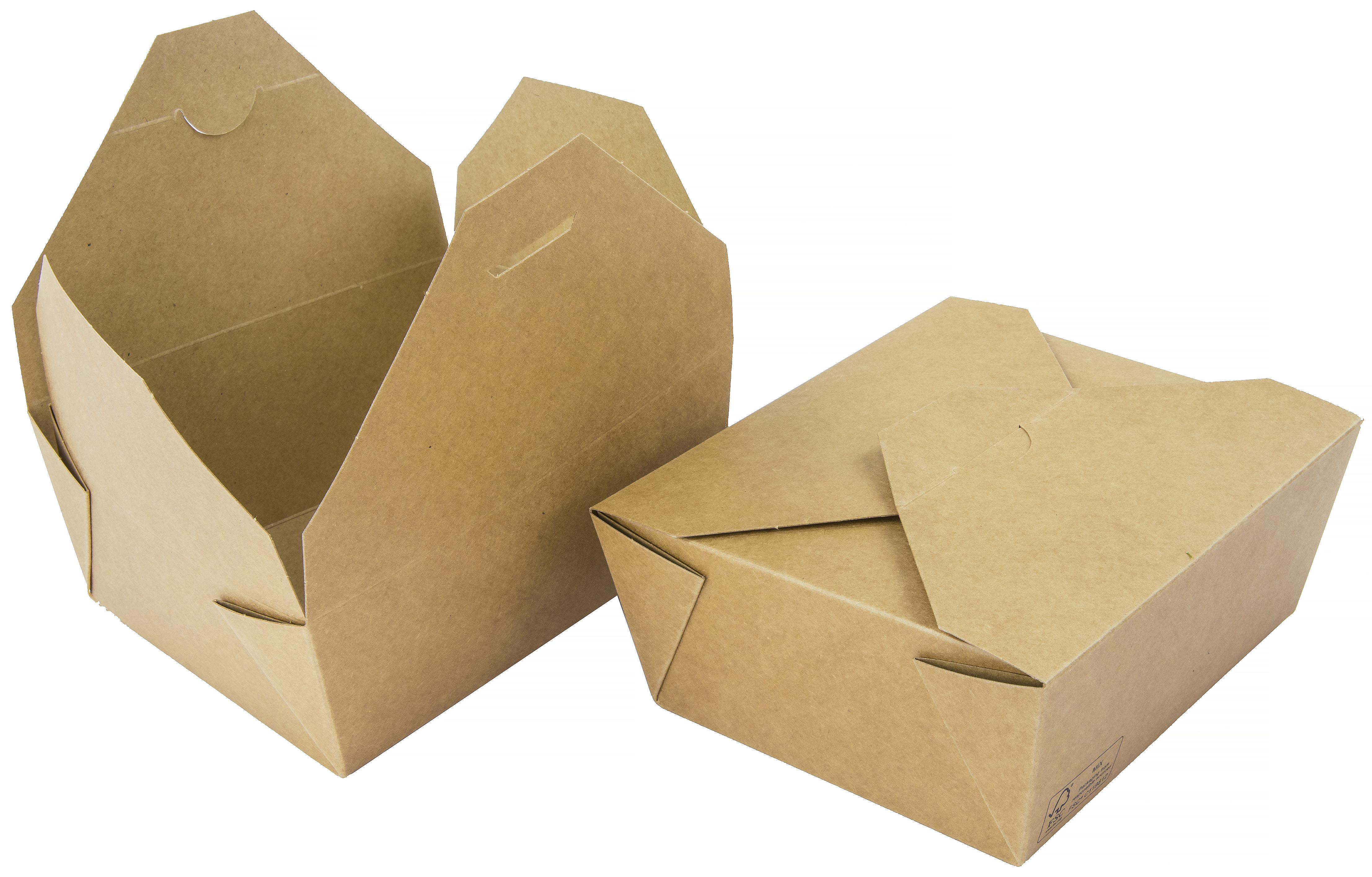 Box Kartong Bio Take away/deli Brun 1000ml