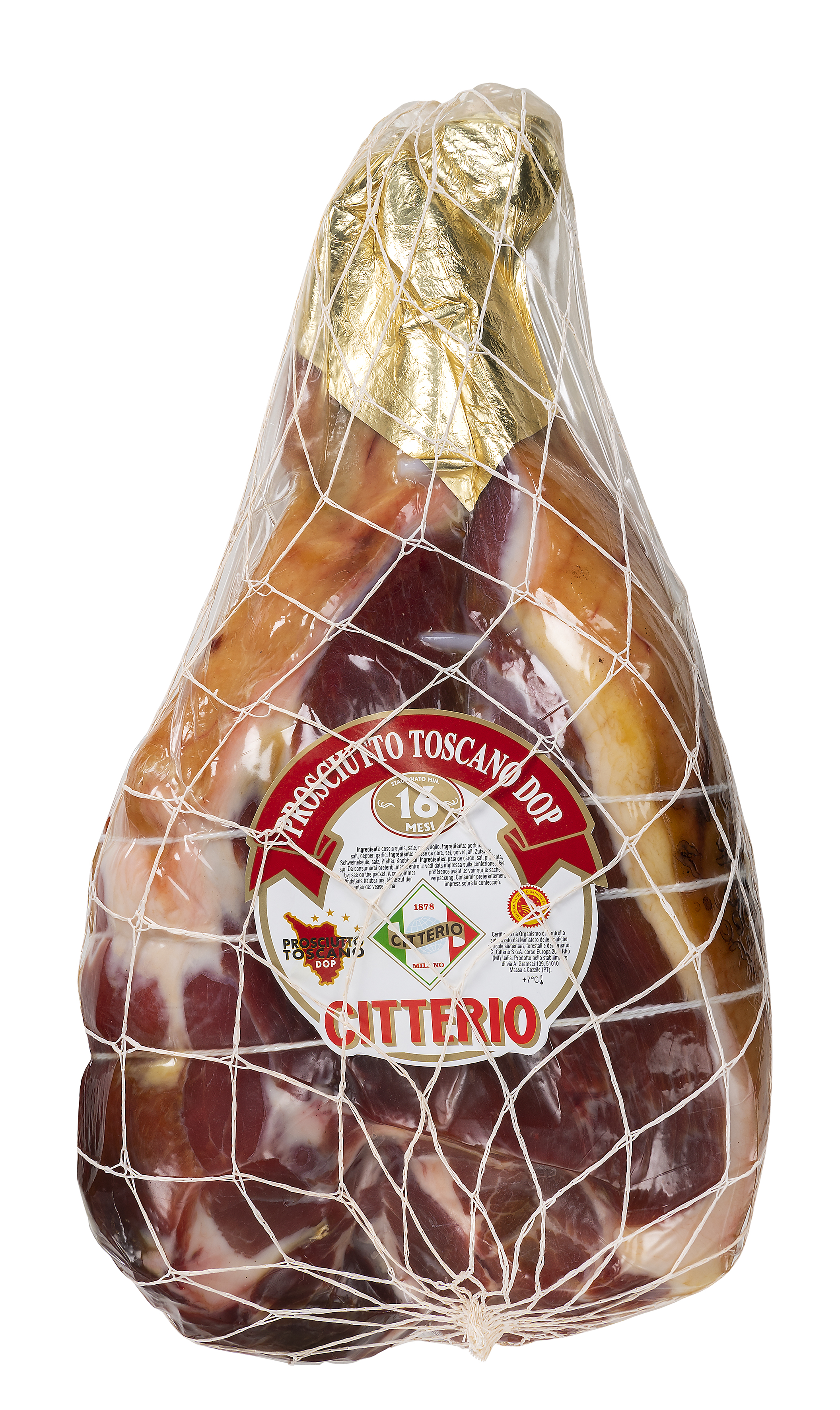 Prosciutto Toscano DOP utan ben