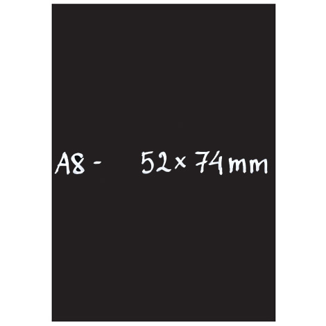 Griffelplast svart A8 10 pack