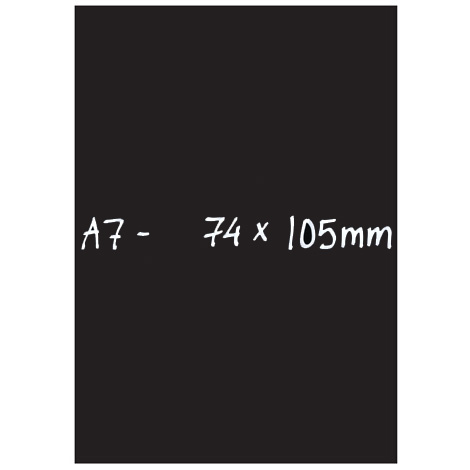 Griffelplast svart A7 10 pack