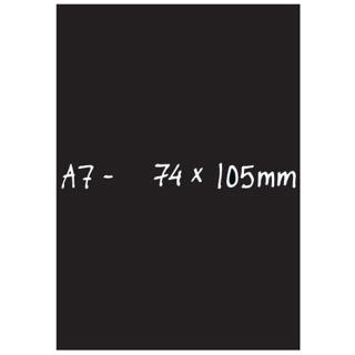 Griffelplast svart A7 10 pack