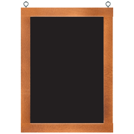 Griffeltavla trä brunbets A4