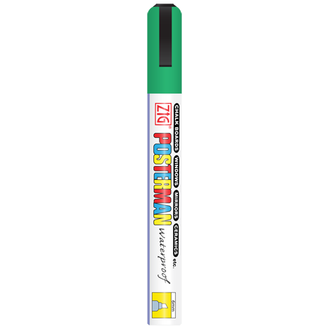 Griffelpenna grön vattenfast 6mm