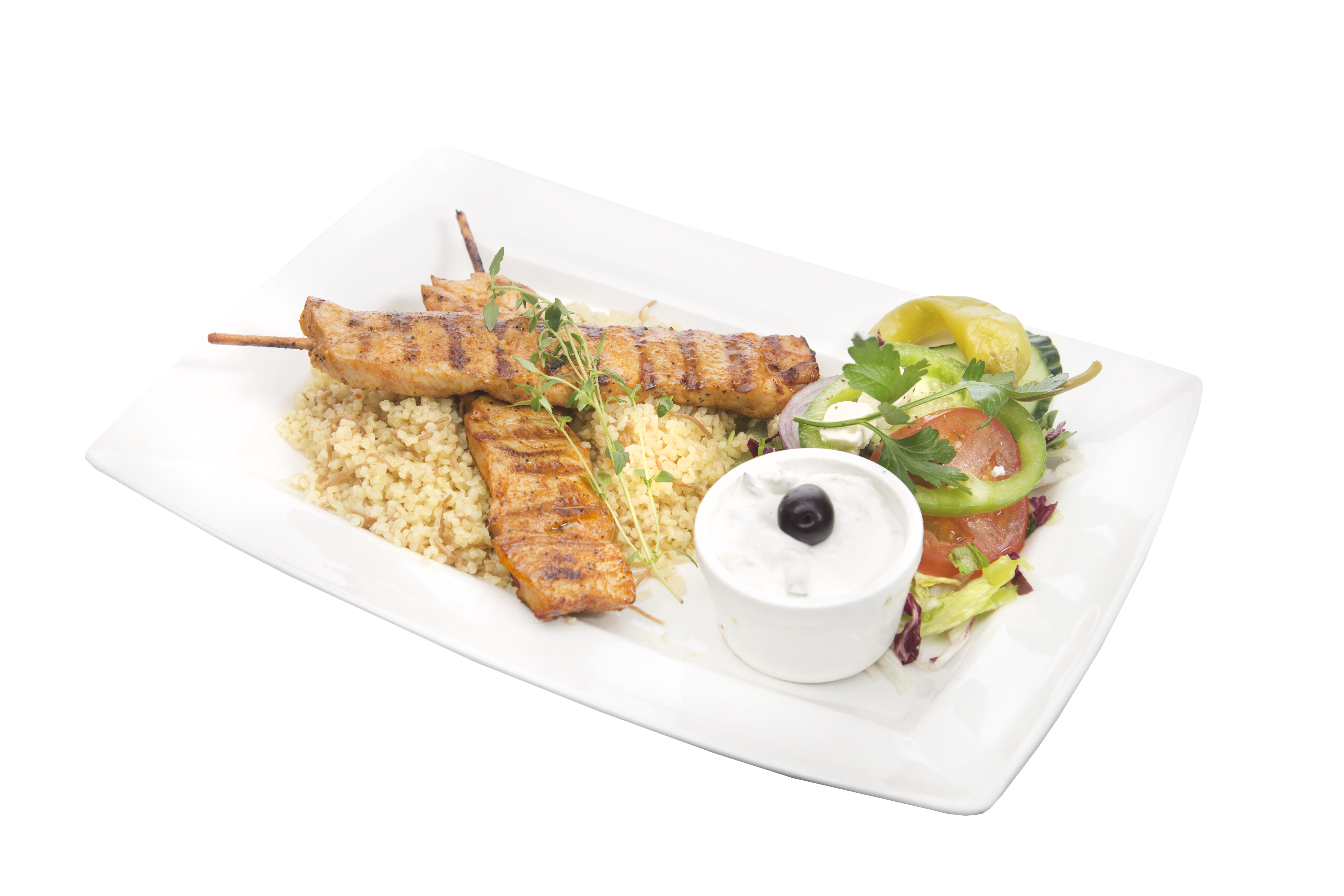 Kycklingfile souvlaki