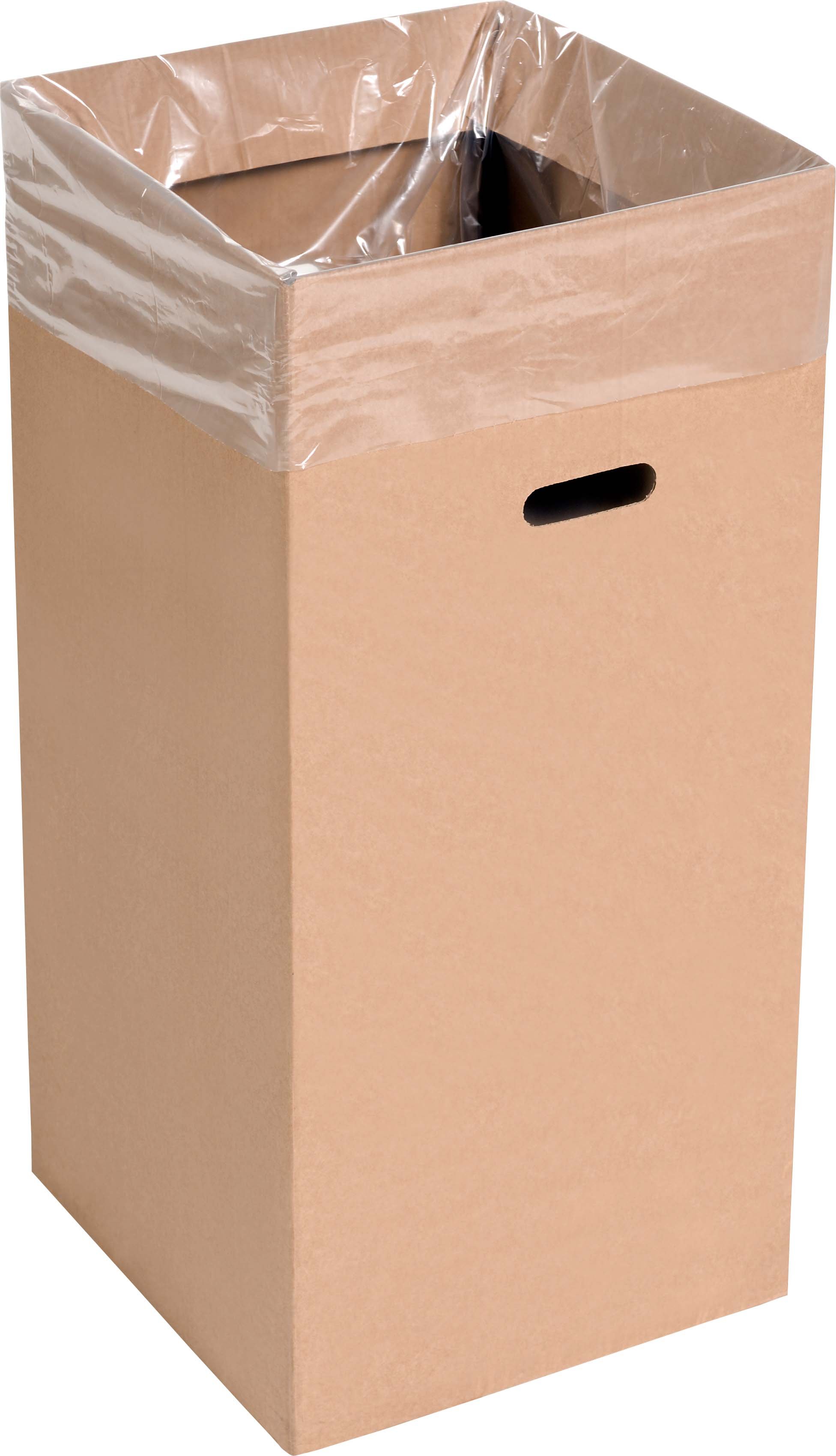 Papperskorg Kartong  Brun