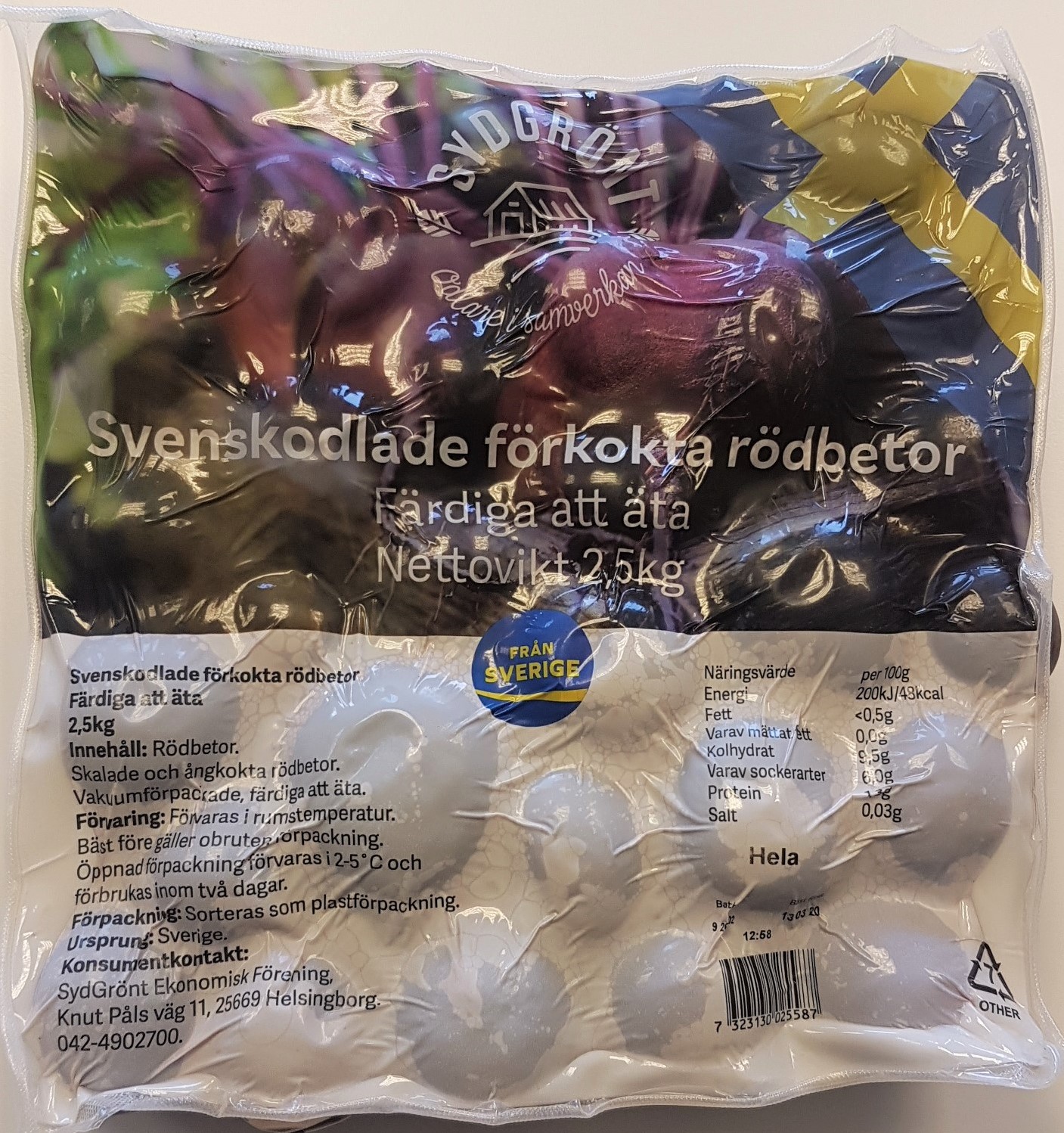 Rödbet förkokt klyft SE