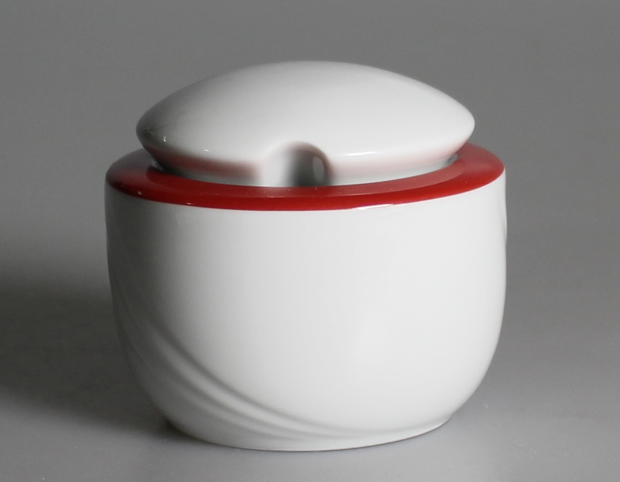 Donna Senior Sockerskål med Lock Röd Ø9cm H8,7cm