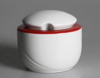 Donna Senior Sockerskål med Lock Röd Ø9cm H8,7cm