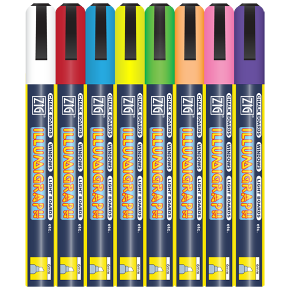 Griffelpenna lös 6mm 8p