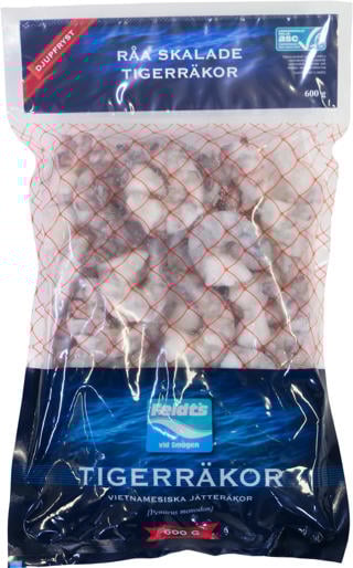 Tigerräkor 16-20/lb PND IQF ASC