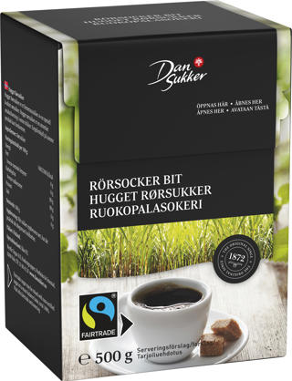 Rörsocker Bitar Fairtrade