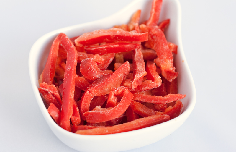 Röd Paprika Strimlad KRAV